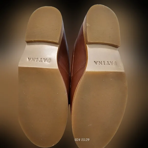 Patina Brown Leather Loafers shoes for Women sz 7.5 Portland - Picture 4 of 7